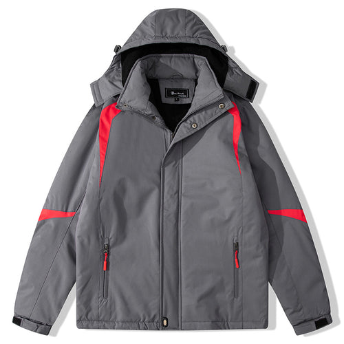 Damen isolierte Outdoor-Jacke mit verstellbarer Kapuze EB
