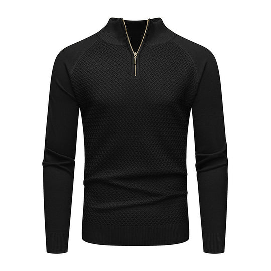 Herren Strickpullover mit Reißverschluss EB