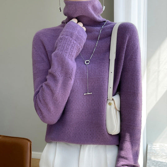 EB | Rollkragenpullover Weicher Strickpullover Langärmliges Design