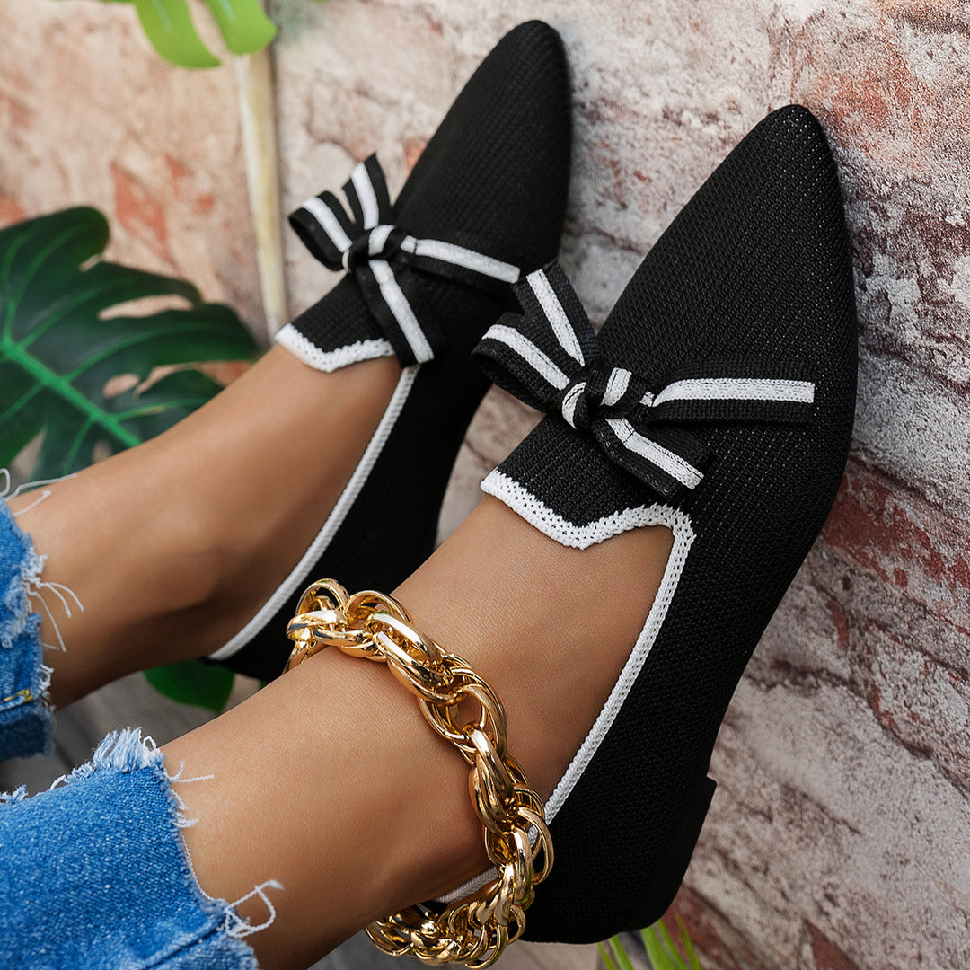 Damen elegante Slipper mit atmungsaktivem Obermaterial EB
