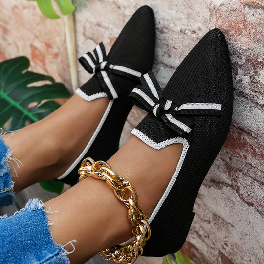 Damen elegante Slipper mit atmungsaktivem Obermaterial EB