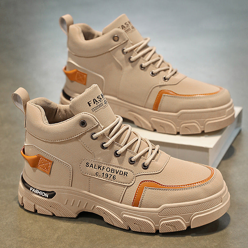 Herren hochgeschnittene modische Sneakers mit rutschfester Sohle und atmungsaktivem Obermaterial EB