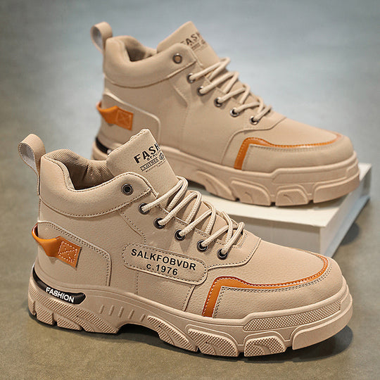 Herren hochgeschnittene modische Sneakers mit rutschfester Sohle und atmungsaktivem Obermaterial EB