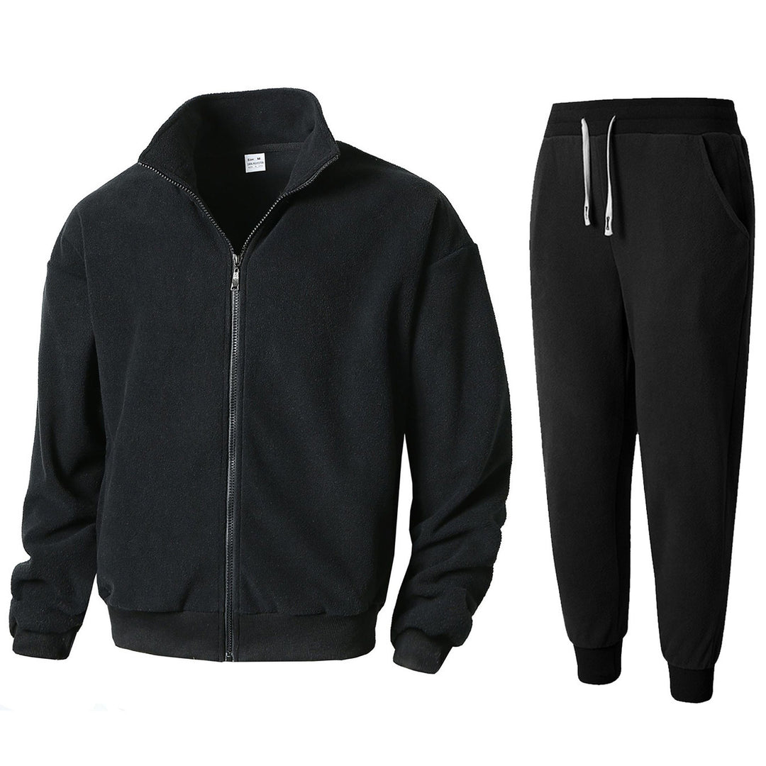 Herren Fleece Relaxanzug mit hohem Kragen EB