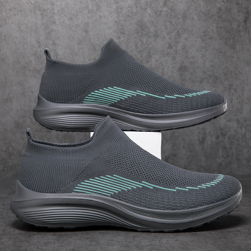 Damen Komfortable Slip-On Sneakers mit atmungsaktivem Obermaterial EB