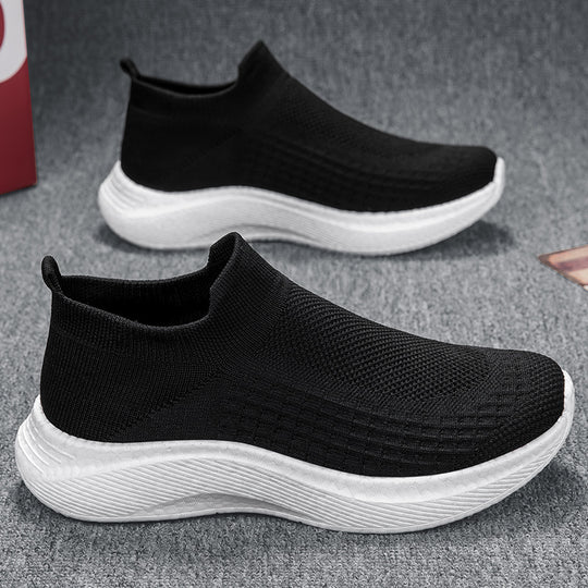 Herren nan nahtloser Strick-Schlupfschuh mit ergonomischer Zwischensohle und Fersenlasche EB