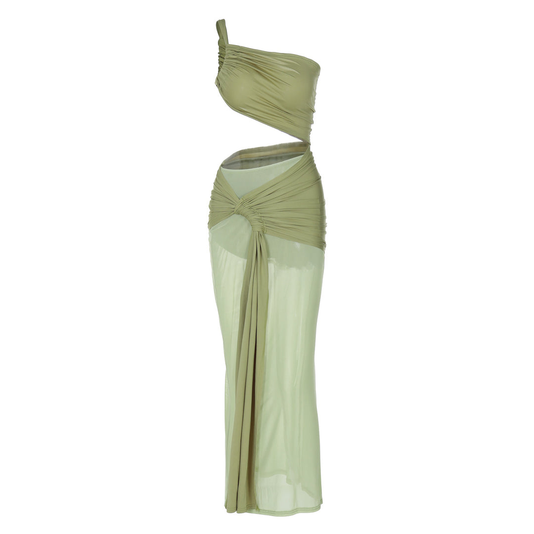 Damen Elegantes Wickelkleid mit asymmetrischem Design und raffinierten Drapierungen EB