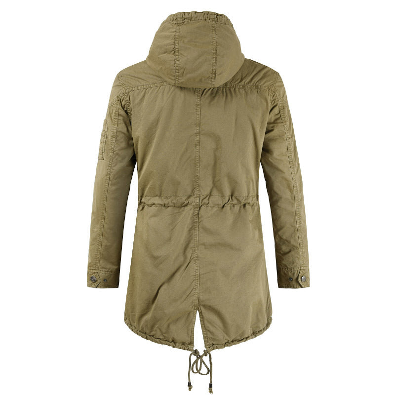 Herren Funktionsjacke mit praktischem Reißverschluss und verstellbarer Kapuze EB