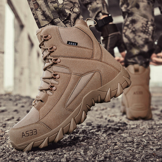Herren Hochwertige Tactical Stiefel mit stabilisierender Laufsohle und atmungsaktiver Struktur EB