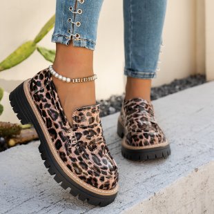 Damen Modische Loafers mit komfortablem Plateau und eleganter Sohle EB