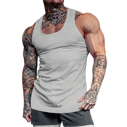 Herren Ärmelloses Sport-Tanktop aus atmungsaktivem Baumwollmix mit feuchtigkeitsableitenden Eigenschaften EB