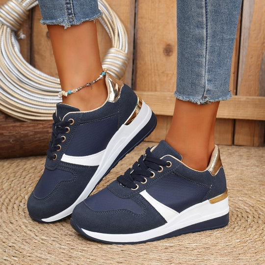 Damen Sportliche Sneakers mit gepolsterter Sohle und atmungsaktivem Obermaterial EB