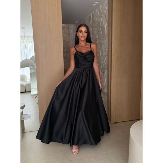 Damen Elegantes Bodenlanges Abendkleid EB