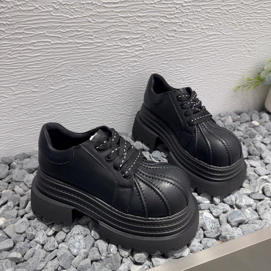 Damen Modische Chunky Sneakers mit robuster Plateau-Sohle EB