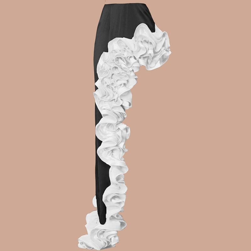 Damen auffälliges Badeanzug und Palazzo-Hose Set EB
