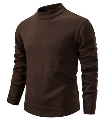 Herren Hochwertiger Strickpullover mit modernem Stehkragen EB