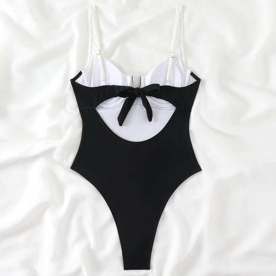 Damen Hochwertiger Badeanzug mit eleganten Ausschnitten EB