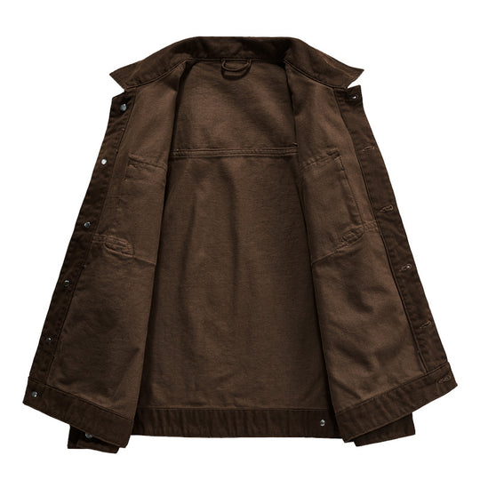 Herren nan kurze Worker-Jacke aus heavy-twill mit aufgesetzten Klappentaschen, schrägen Eingrifftaschen und verstärkten Nähten EB