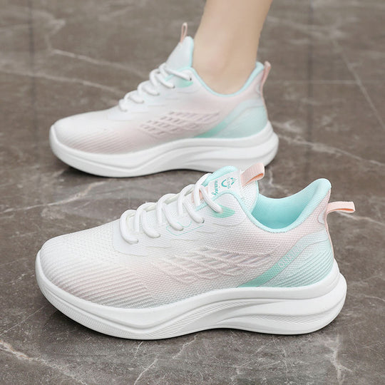 Damen Atmungsaktive Lauf-Sneaker mit elastischem Futter und dämpfender Sohle EB