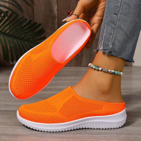 Damen Leichte und atmungsaktive Slipper mit flexiblem Obermaterial EB