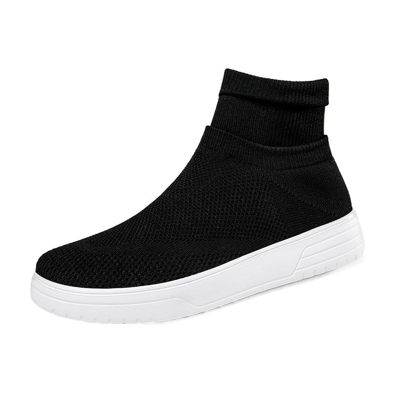 Damen Sportliche Stricksneaker mit elastischem Knöchelschutz und rutschfestem Profil EB