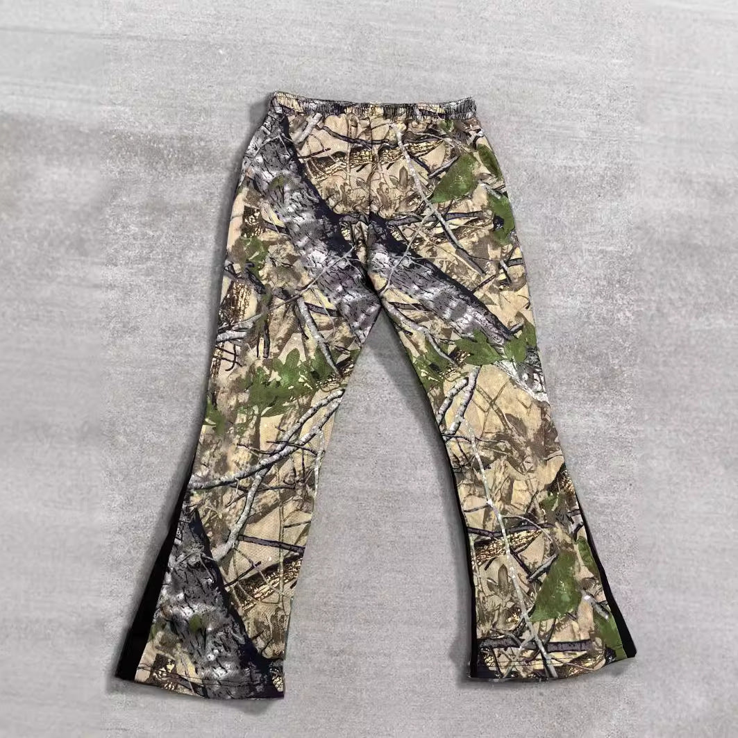 Herren Freizeithose mit innovativem Camouflage-Muster und elastischem Bund EB