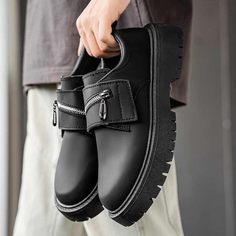 Damen Modische Schnürschuhe mit praktischer Zip-Verschluss und rutschfester Sohle EB