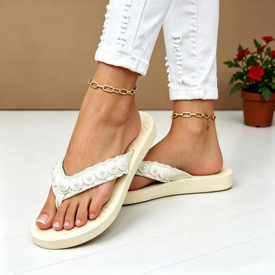 Damen Komfortable Zehentrenner Sandalen EB