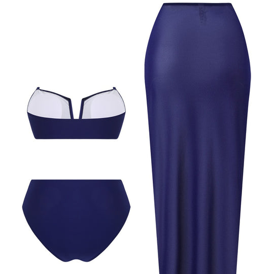 Damen Badeanzug-Set mit elegantem Rock von EB