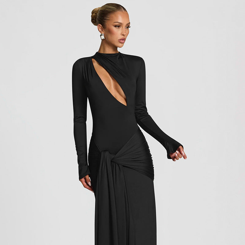 Damen elegantes Abendkleid mit modernem Schnitt EB