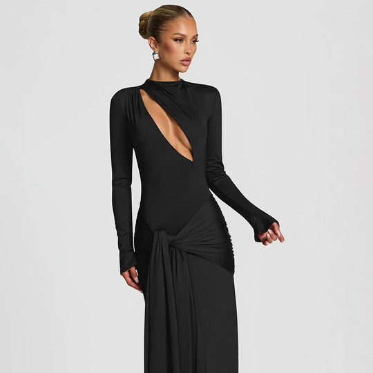 Damen elegantes Abendkleid mit modernem Schnitt EB
