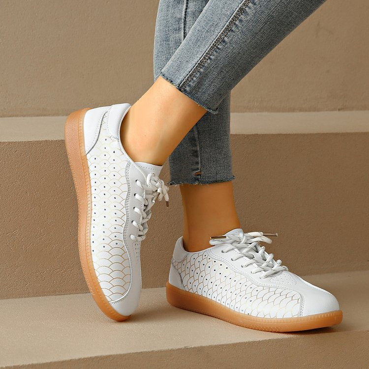 Damen modische Sneakers mit einzigartigem Musterdruck EB