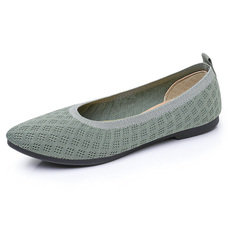 Damen Elegante und atmungsaktive Ballerinas mit rutschfester Sohle EB
