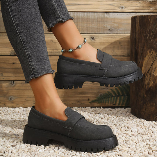 Damen Chunky Loafers mit robustem Profil und elegantem Obermaterial EB