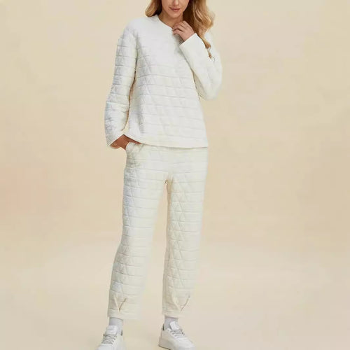 Damen Quilted Lounge-Set EB