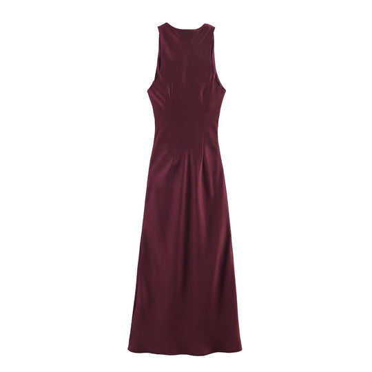 Damen elegantes Sommerkleid mit fließendem Schnitt und charmanten Rüschendetails EB