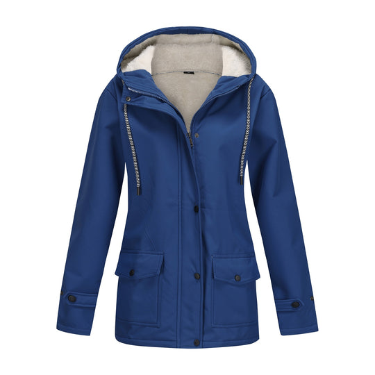 Damen Kapuzenjacke mit weichem Fleece-Futter EB