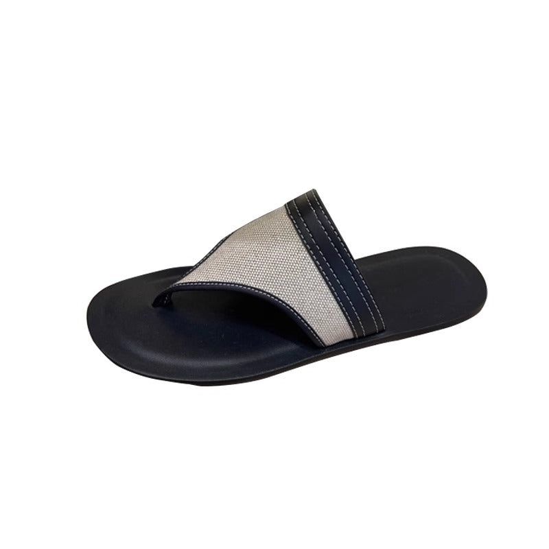 Damen bequeme Zehensteg-Sandalen mit ergonomischem Fußbett EB