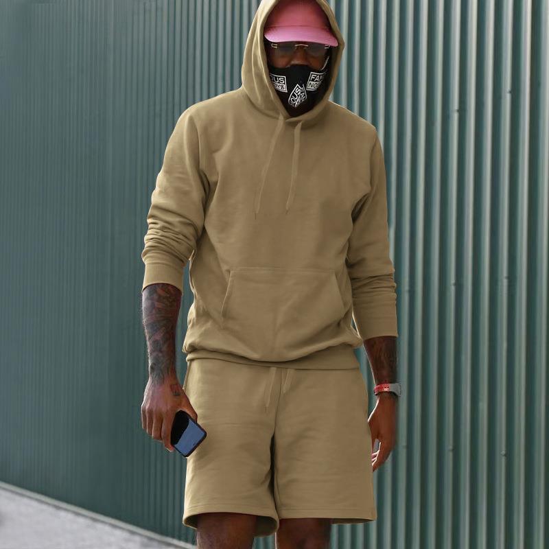 EB Herren Hoodie-Shorts-Set mit Kängurutasche