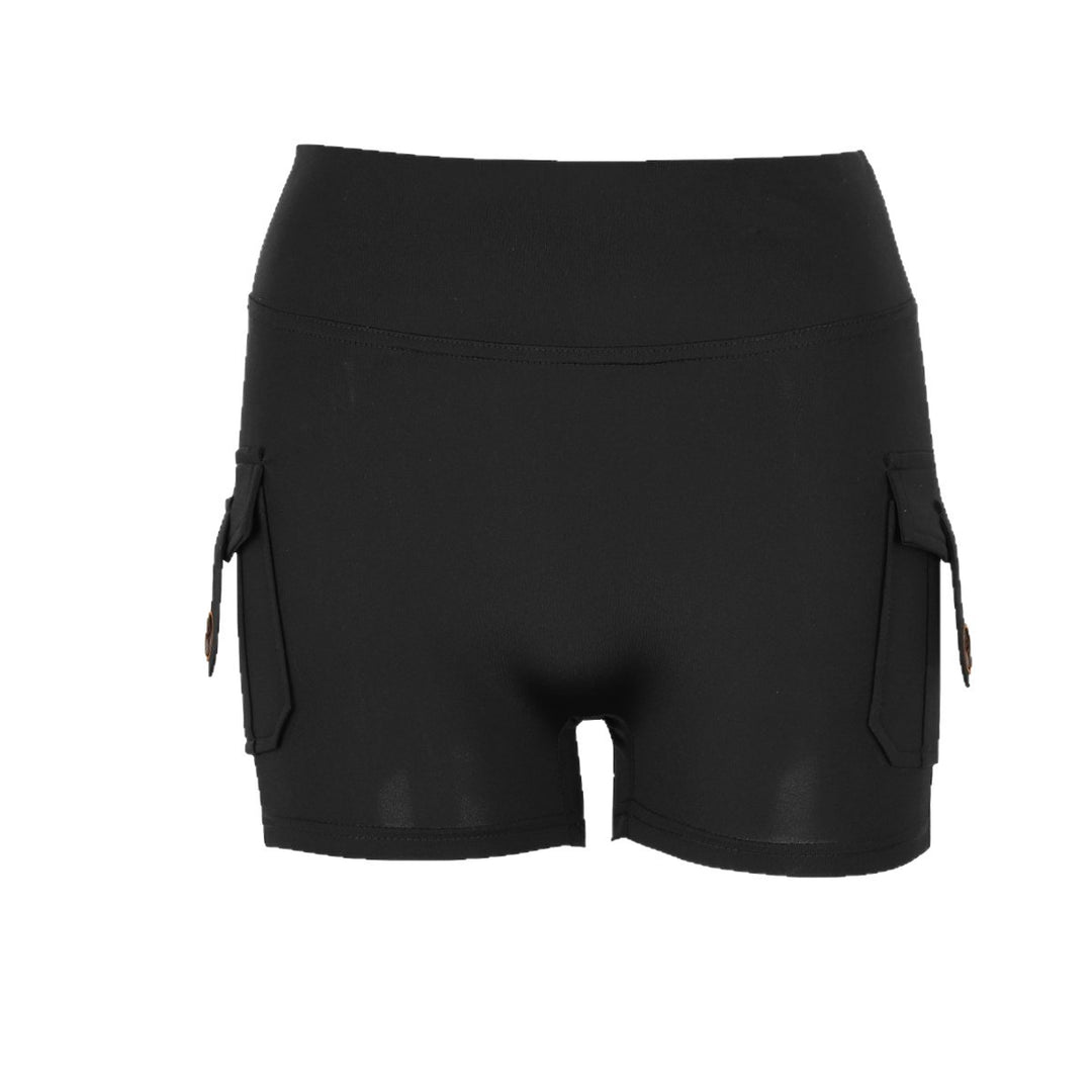 Damen Sportliche Shorts mit praktischen Seitentaschen und elastischem Bund EB