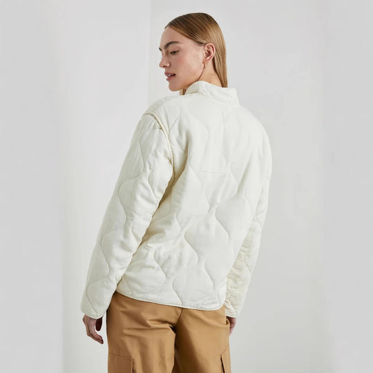 Damen gesteppte Übergangsjacke mit hohem Kragen EB