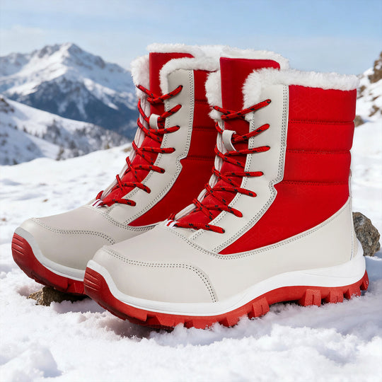 Damen Wärmende Winterstiefel mit rutschfester Sohle und weichem Innenfutter EB