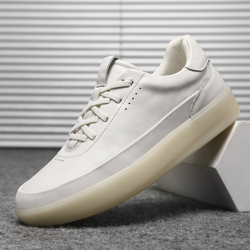 Damen Modische Sneakers aus hochwertigem Leder mit dämpfender Sohle EB