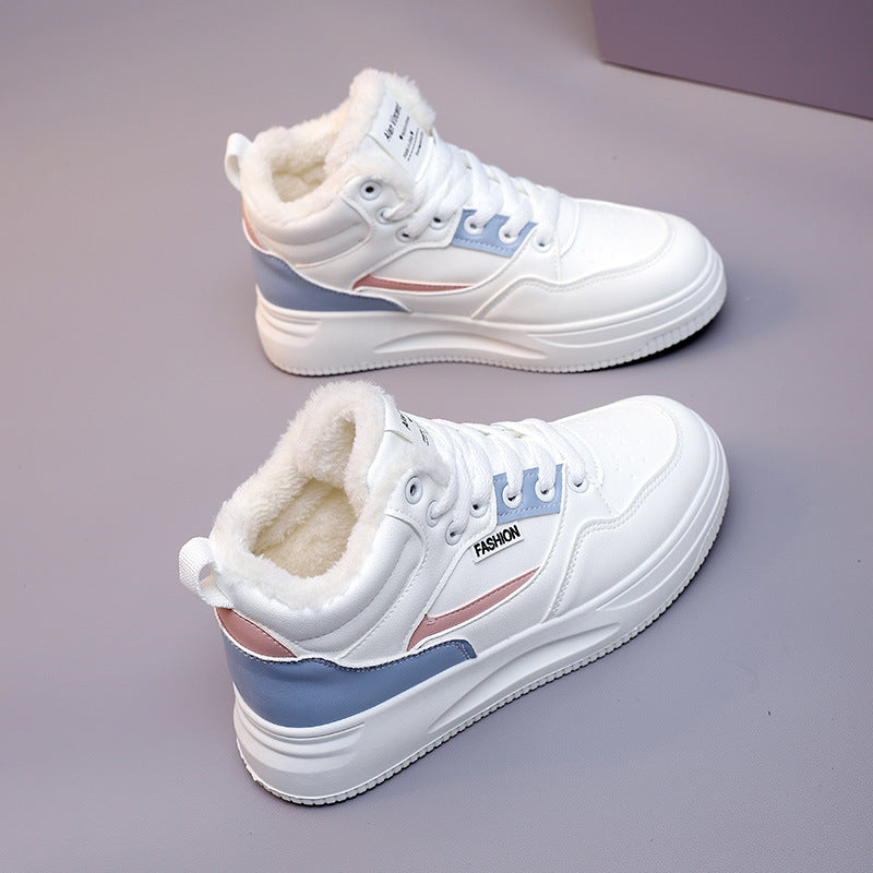 Damen Winterliche High-Top Sneakers mit warmem Innenfutter und rutschfester Sohle EB