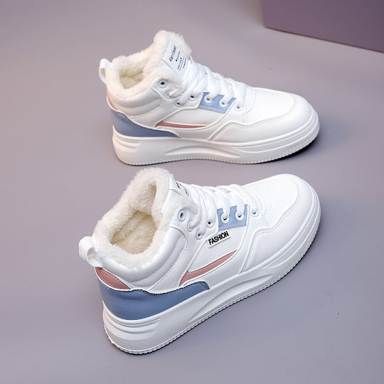 Damen Winterliche High-Top Sneakers mit warmem Innenfutter und rutschfester Sohle EB