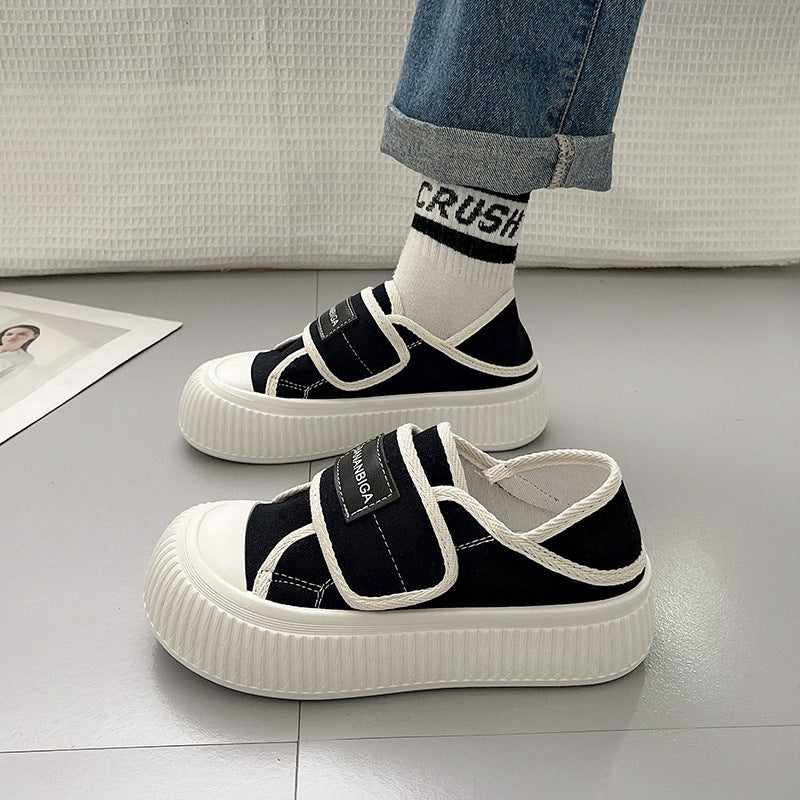 Damen Sneakers mit verstellbarem Klettverschluss und dämpfender Plateau-Sohle EB