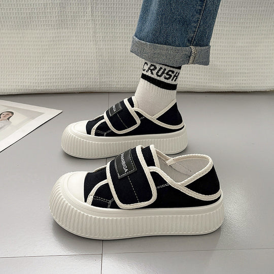 Damen Sneakers mit verstellbarem Klettverschluss und dämpfender Plateau-Sohle EB