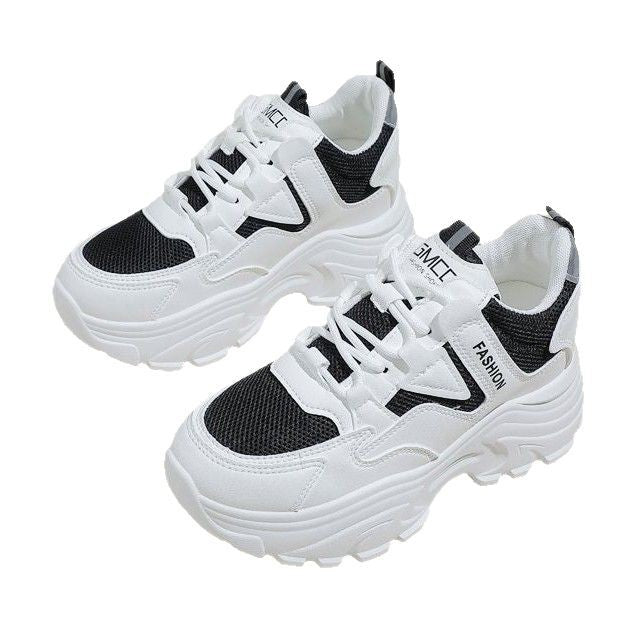 Damen Sportliche Sneakers mit atmungsaktiver Mesh-Oberfläche und dämpfender Sohle EB