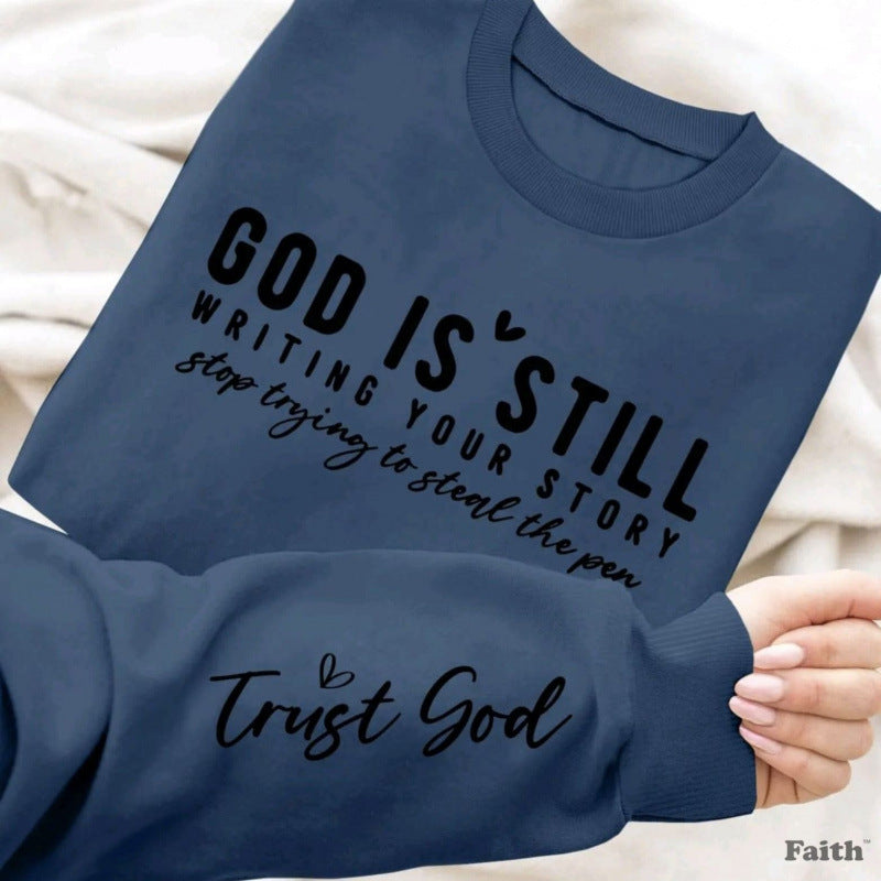 Damen Sweatshirt mit inspirierendem Schriftzug und weichem Material EB
