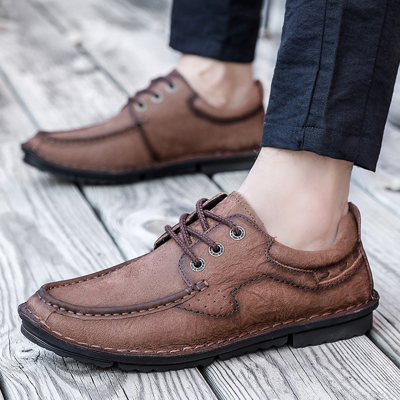 Herren Premium Mokassins mit hochwertigem Leder und rutschfester Sohle EB